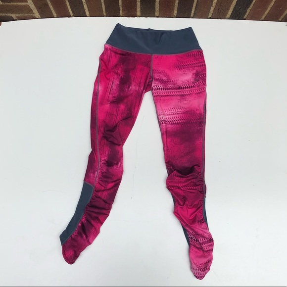 Nike Dri-Fit Pink and Gray Patterned Leggings M - Picture 3 of 7